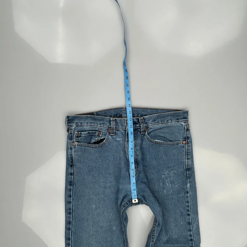 505 Levis Jeans - 34W 29L Blue Cotton - Image 4