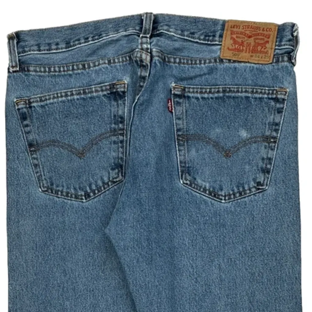 505 Levis Jeans - 34W 29L Blue Cotton - Image 7
