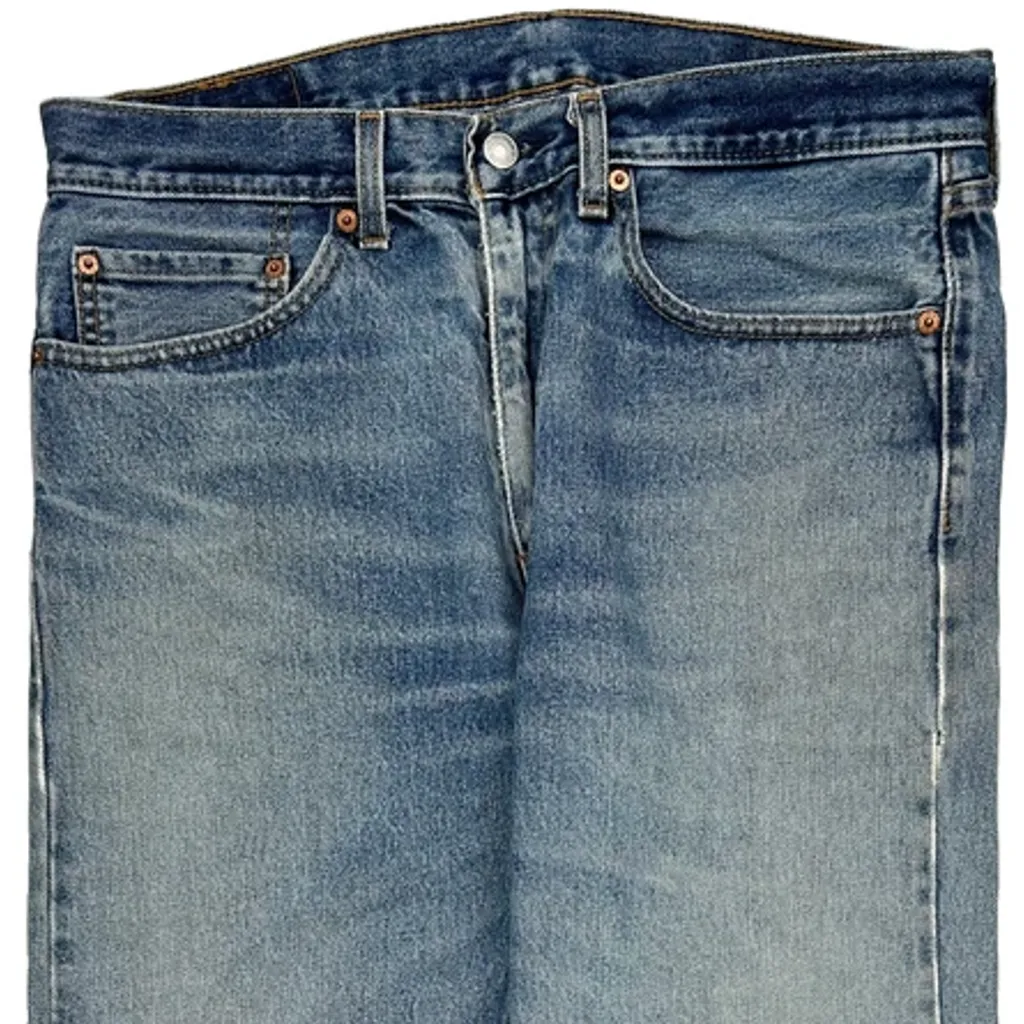 505 Levis Jeans - 34W 29L Blue Denim - Image 9