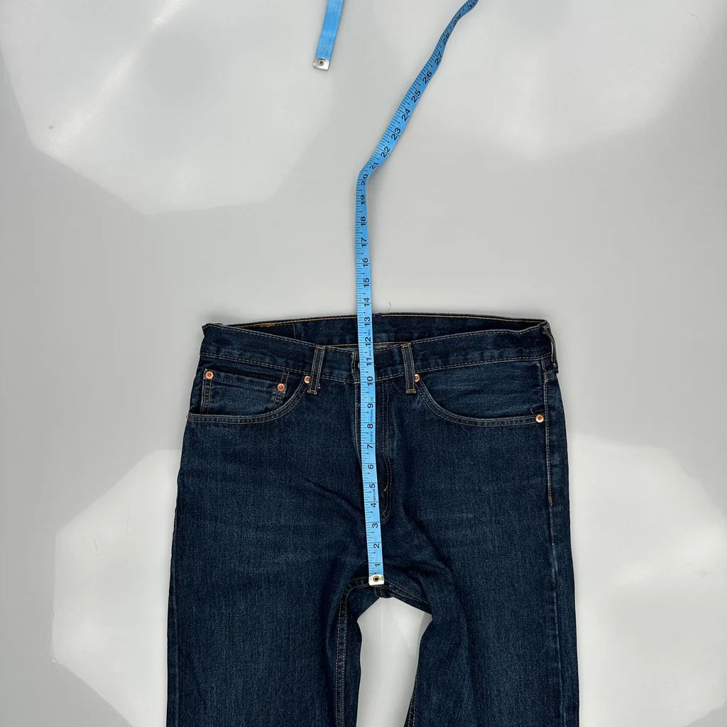 505 Levis Jeans - 34W 33L Blue Cotton - Image 3