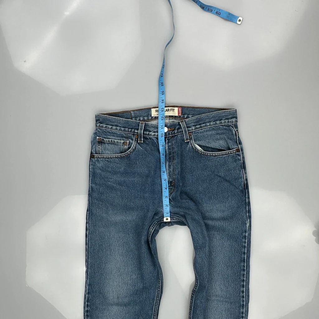 505 Levis Jeans - 34W 36L Blue Cotton - Image 4
