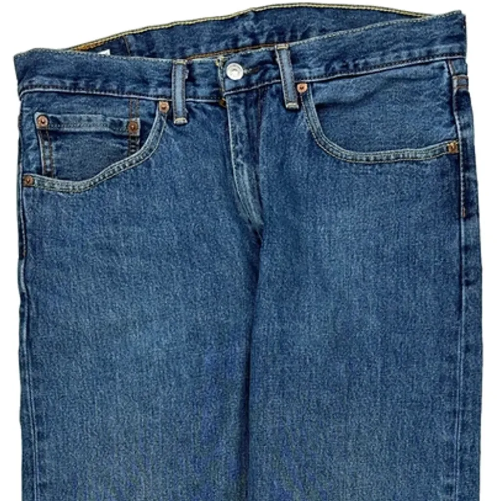 505 Levis Jeans - 34W 33L Blue Cotton - Image 9
