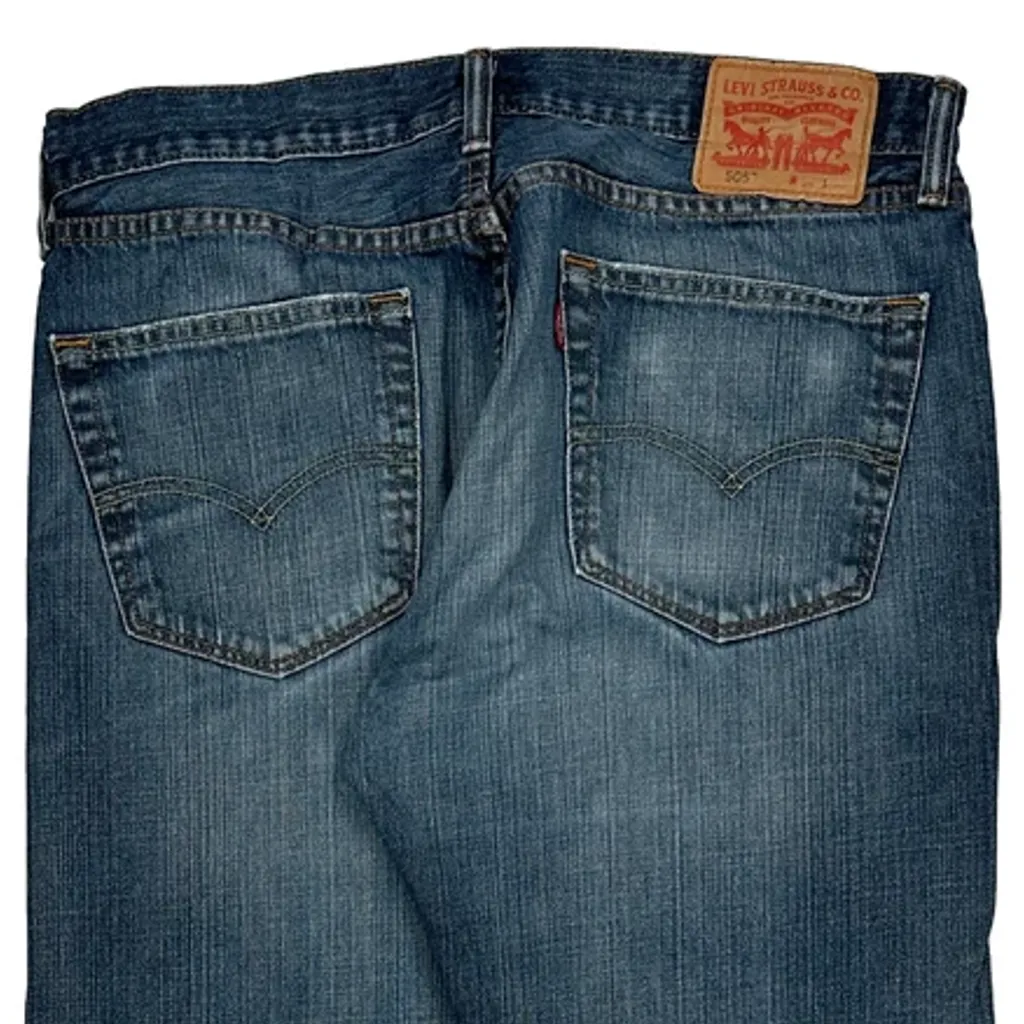 505 Levis Jeans - 34W 30L Blue Cotton - Image 7