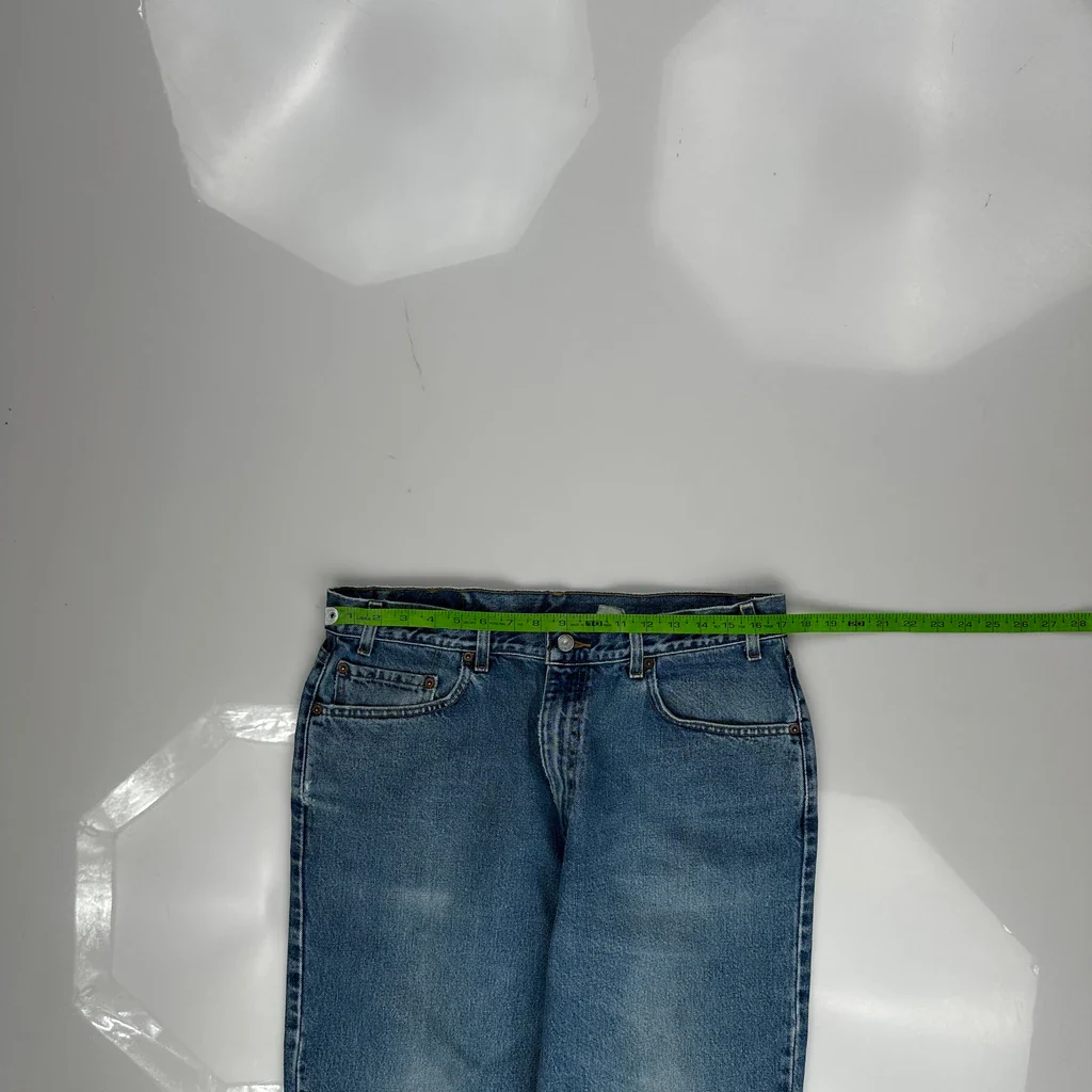 505 Levis Jeans - 34W 34L Blue Denim - Image 3