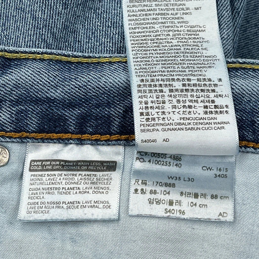 505 Levis Jeans - 34W 30L Blue Cotton - Image 5