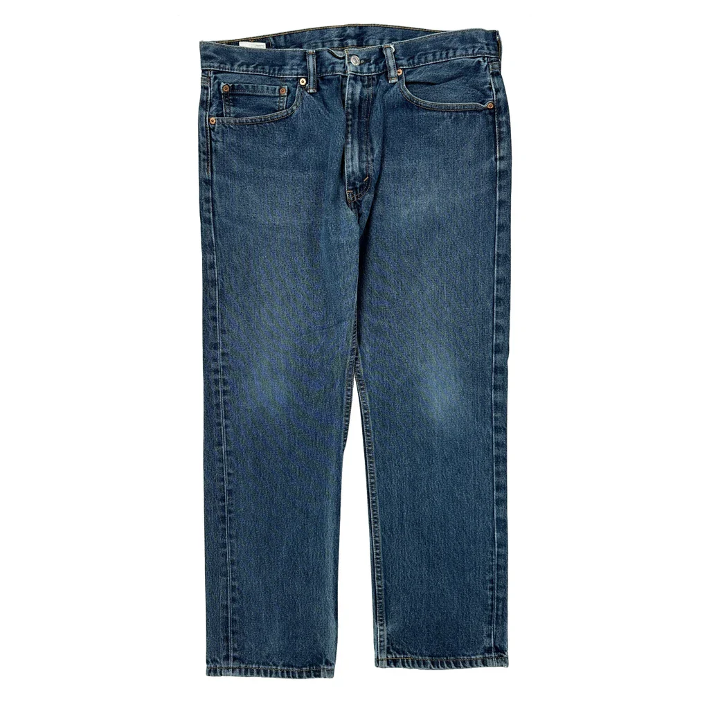 505 Levis Jeans - 36W 30L Blue Denim - Image 2