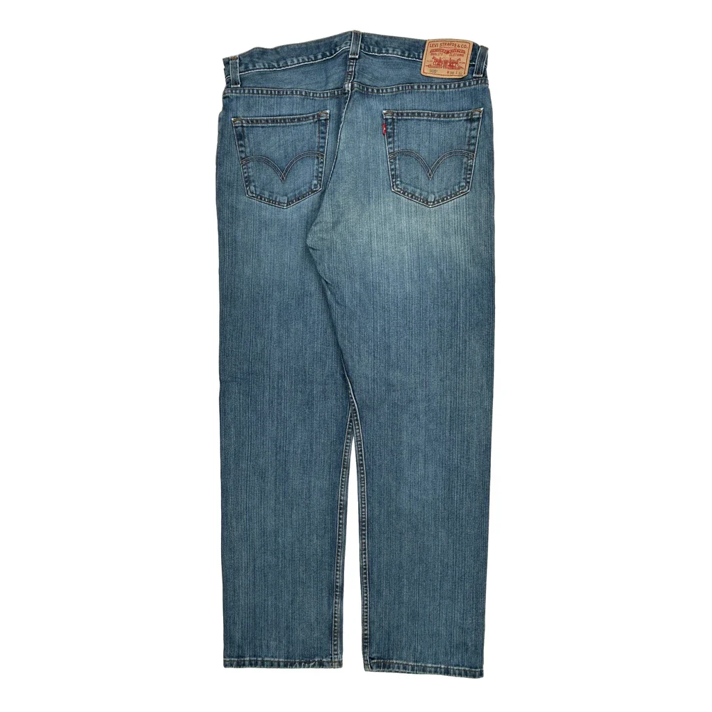 505 Levis Jeans - 36W 32L Blue Denim
