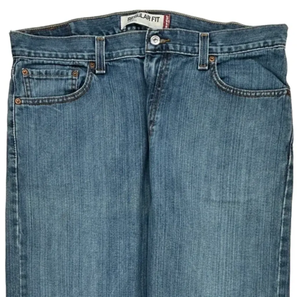 505 Levis Jeans - 36W 32L Blue Denim - Image 9