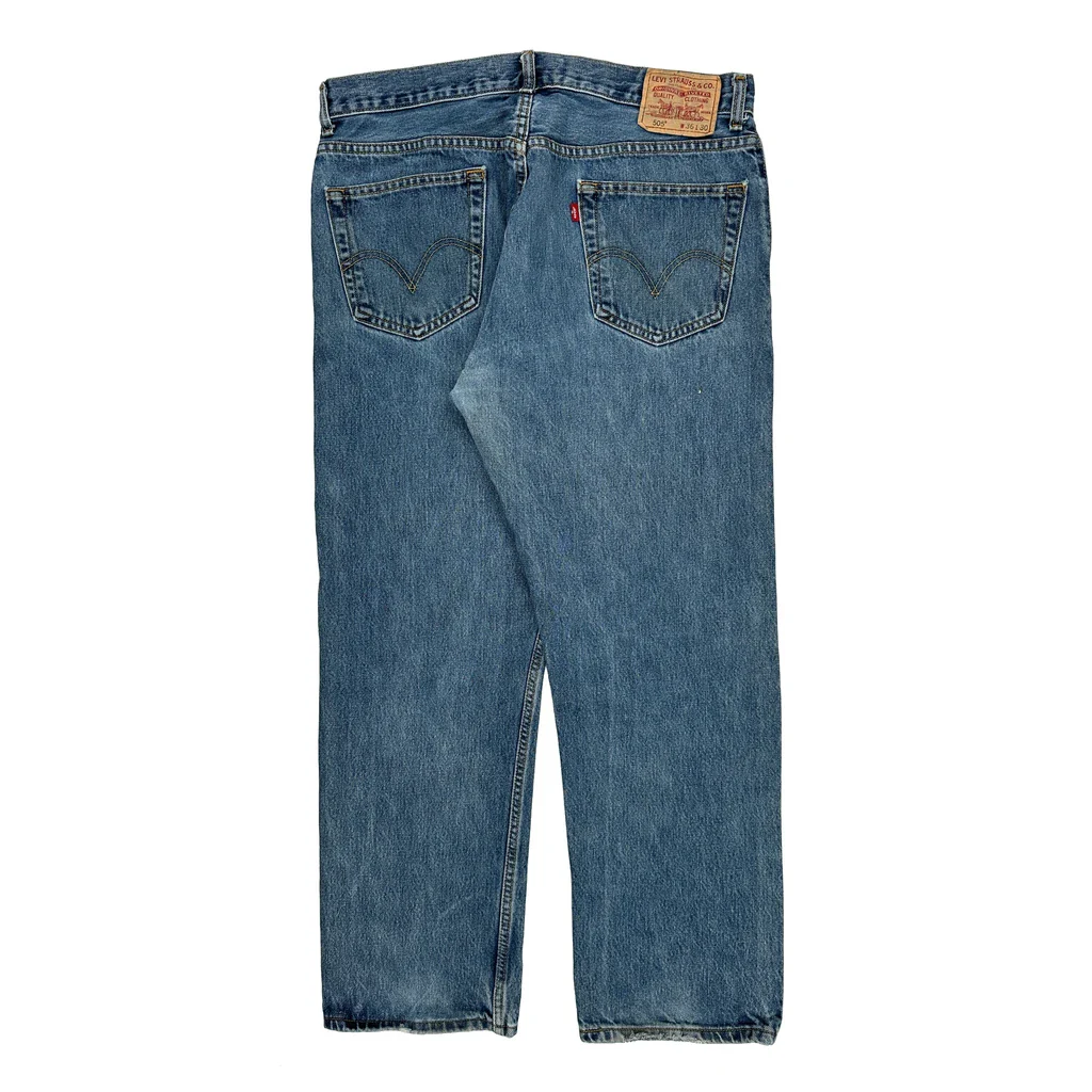 505 Levis Jeans - 36W 30L Blue Denim