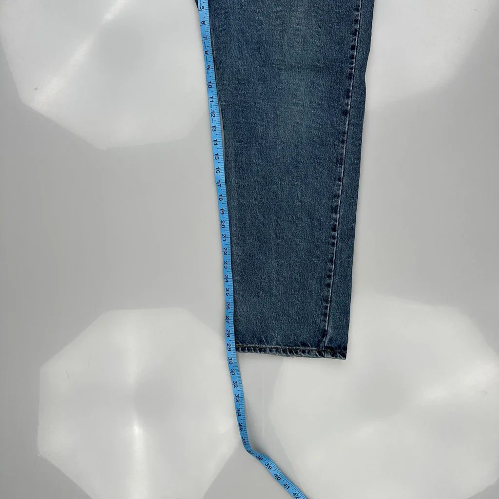 505 Levis Jeans - 36W 30L Blue Denim - Image 5