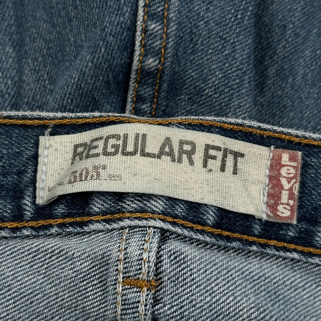 505 Levis Jeans - 36W 30L Blue Denim - Image 6