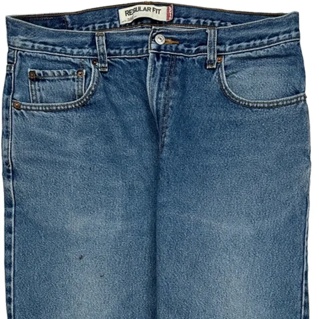 505 Levis Jeans - 36W 30L Blue Denim - Image 9