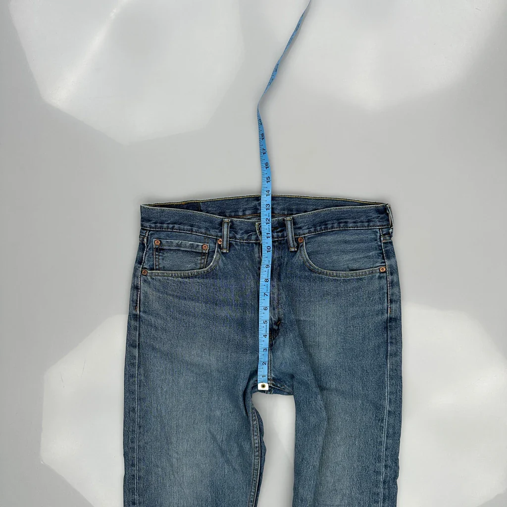 505 Levis Jeans - 36W 31L Blue Cotton - Image 4