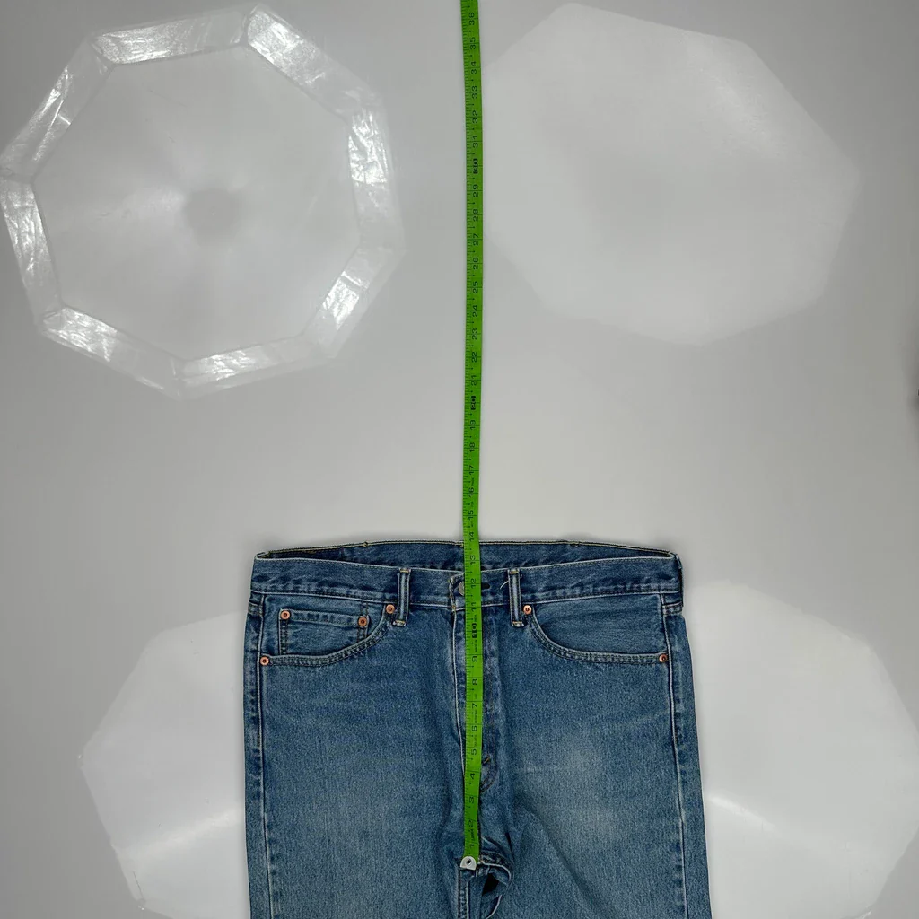 505 Levis Jeans - 36W 30L Blue Cotton - Image 4