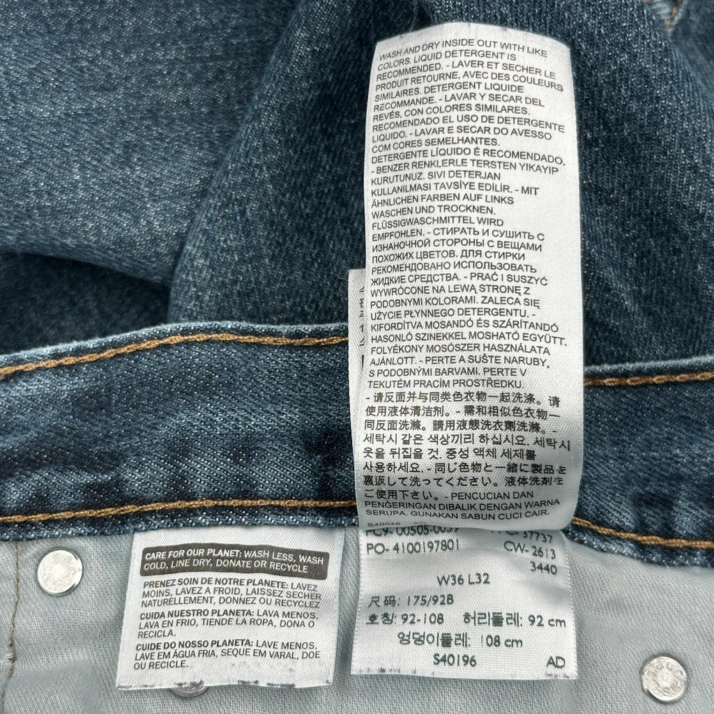 505 Levis Jeans - 36W 29L Blue Cotton - Image 6