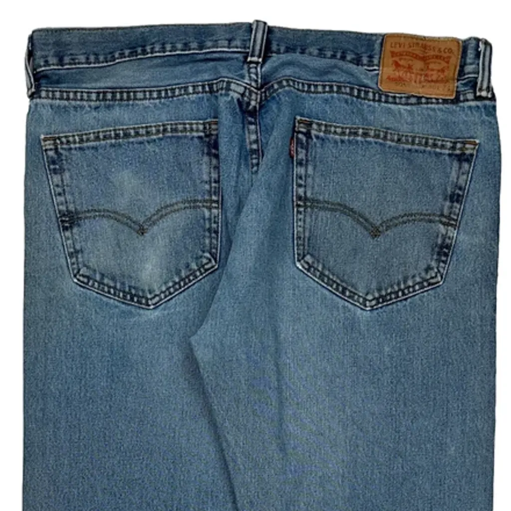 505 Levis Jeans - 36W 34L Blue Cotton - Image 8