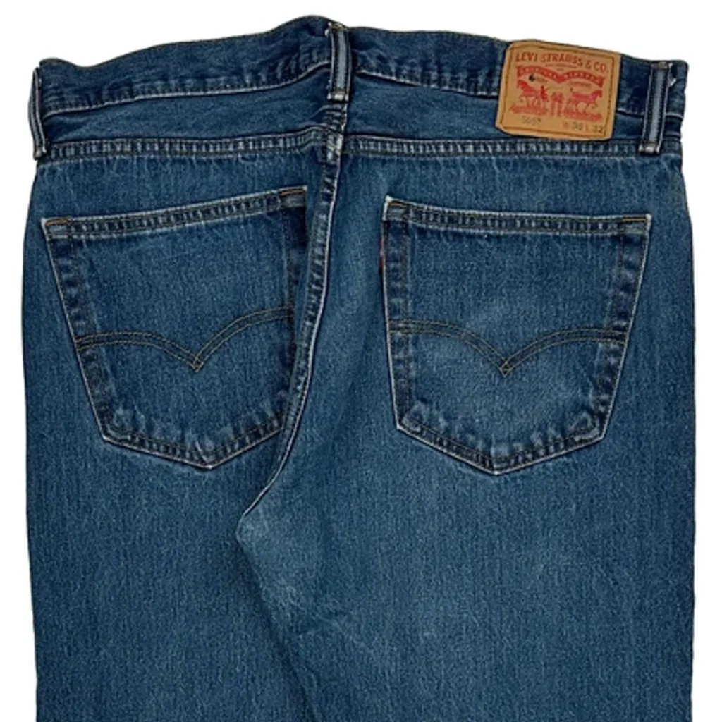 505 Levis Jeans - 36W 31L Blue Cotton - Image 8