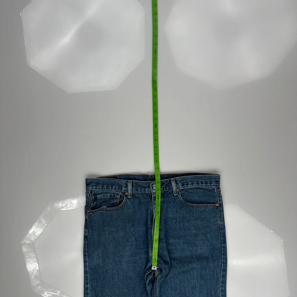 505 Levis Jeans - 36W 32L Blue Cotton - Image 4