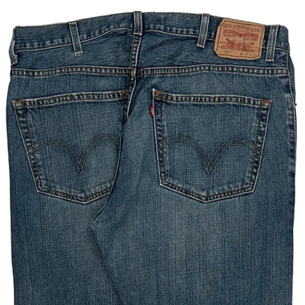 505 Levis Jeans - 36W 30L Blue Cotton - Image 6
