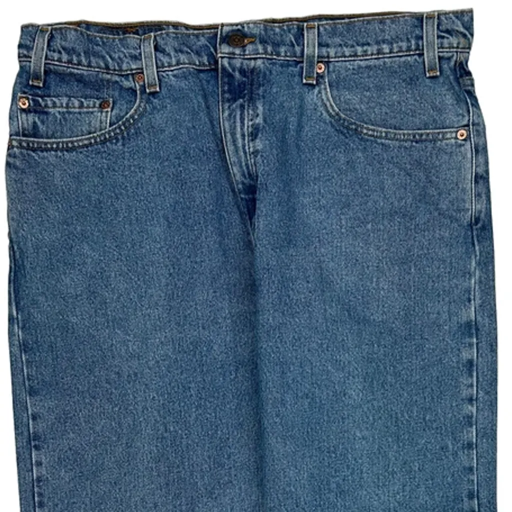 505 Levis Jeans - 36W 31L Blue Denim - Image 9