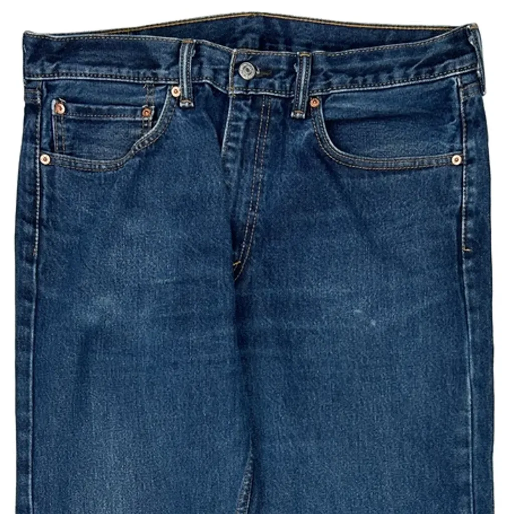 505 Levis Jeans - 36W 32L Blue Cotton - Image 11