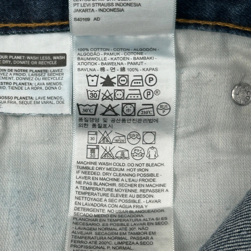 505 Levis Jeans - 36W 32L Blue Cotton - Image 6