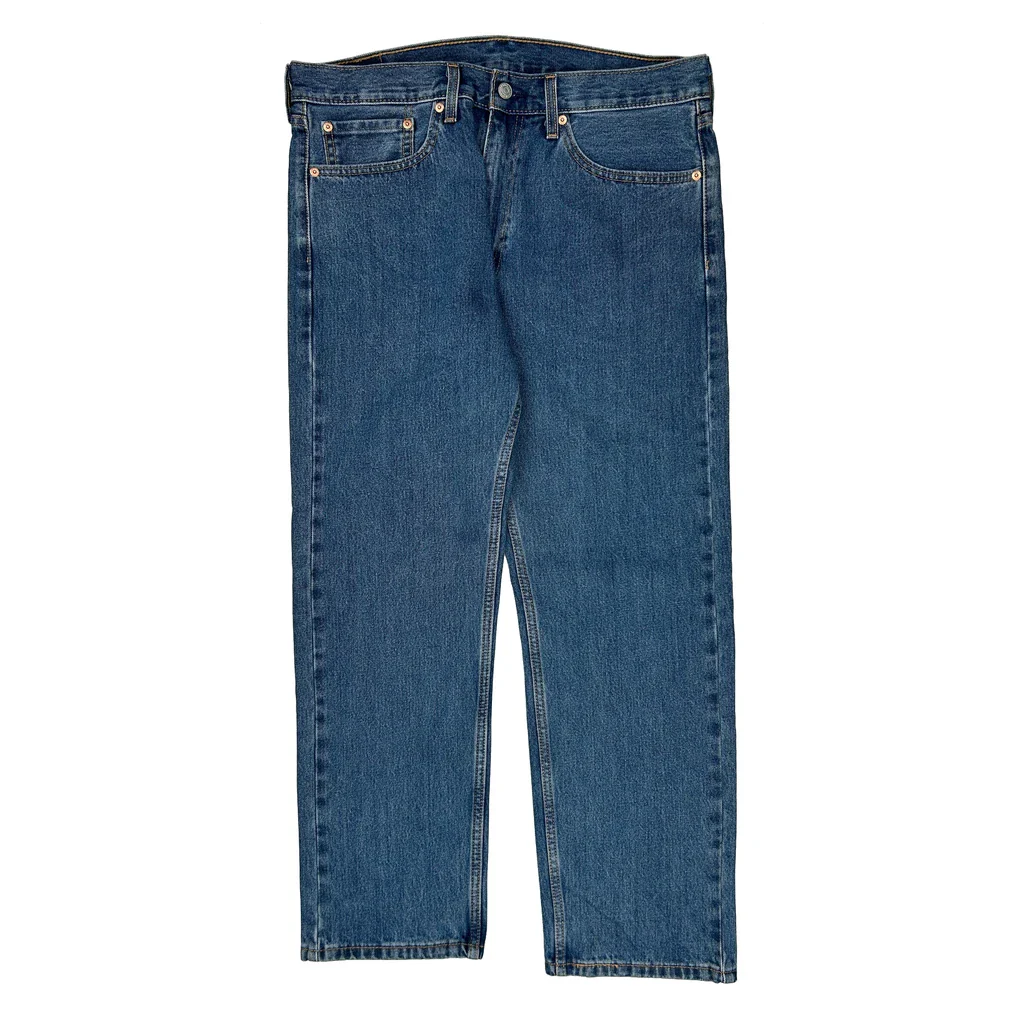 505 Levis Jeans - 36W 29L Blue Cotton - Image 2