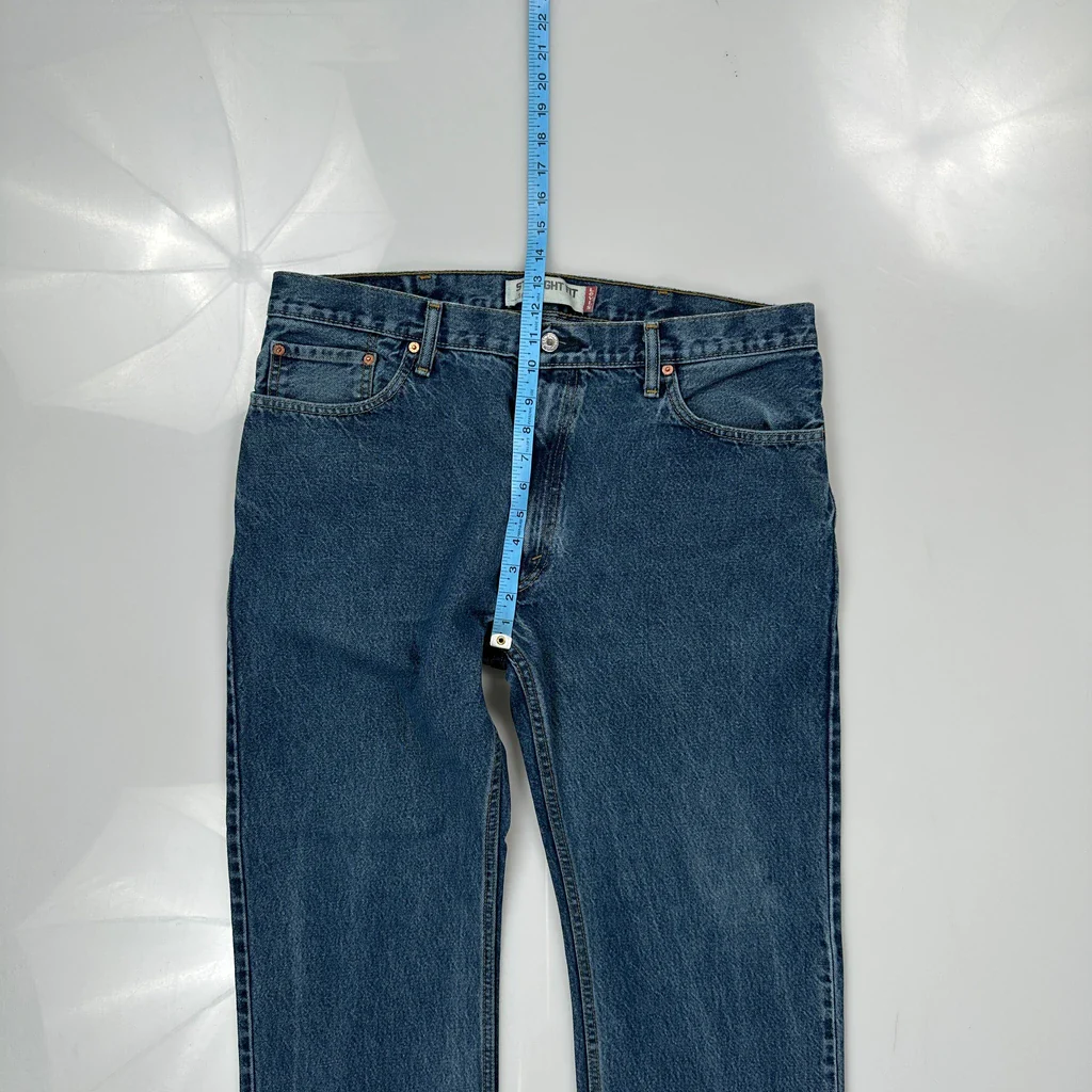 505 Levis Jeans - 37W 30L Blue Denim - Image 4