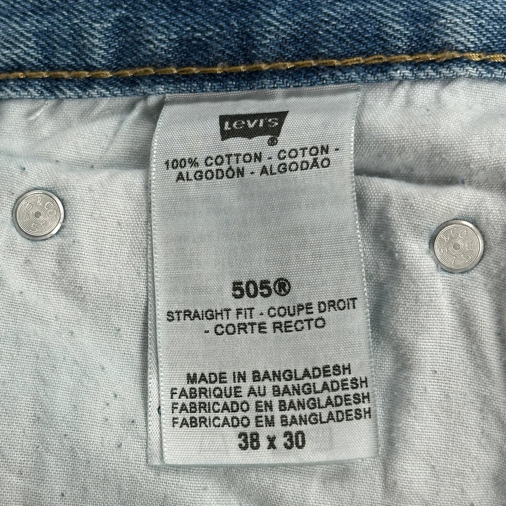 505 Levis Jeans - 38W 26L Blue Cotton - Image 6