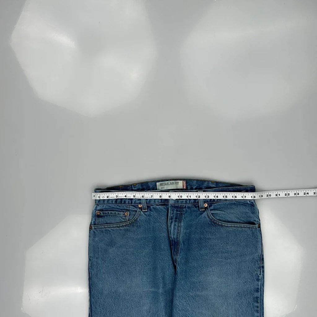 505 Levis Jeans - 38W 30L Blue Cotton - Image 3