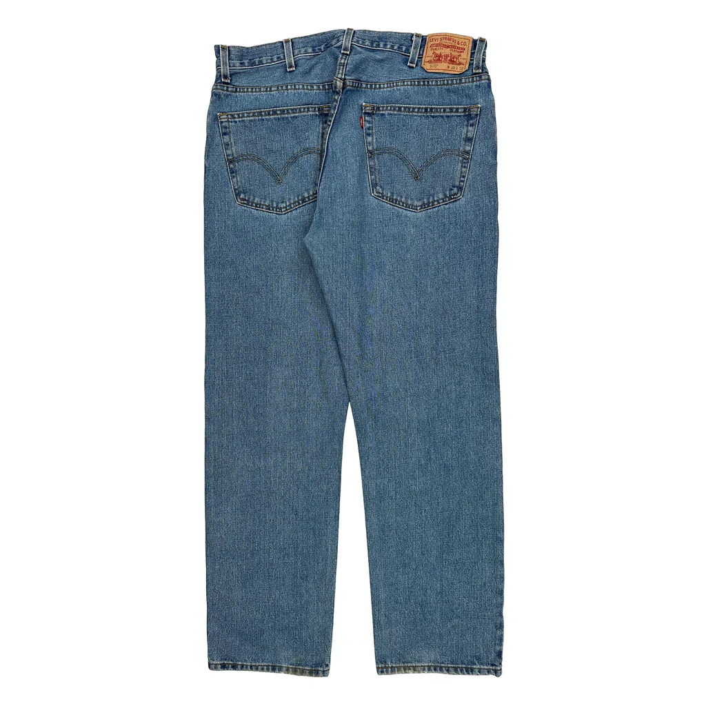 505 Levis Jeans - 38W 32L Blue Cotton