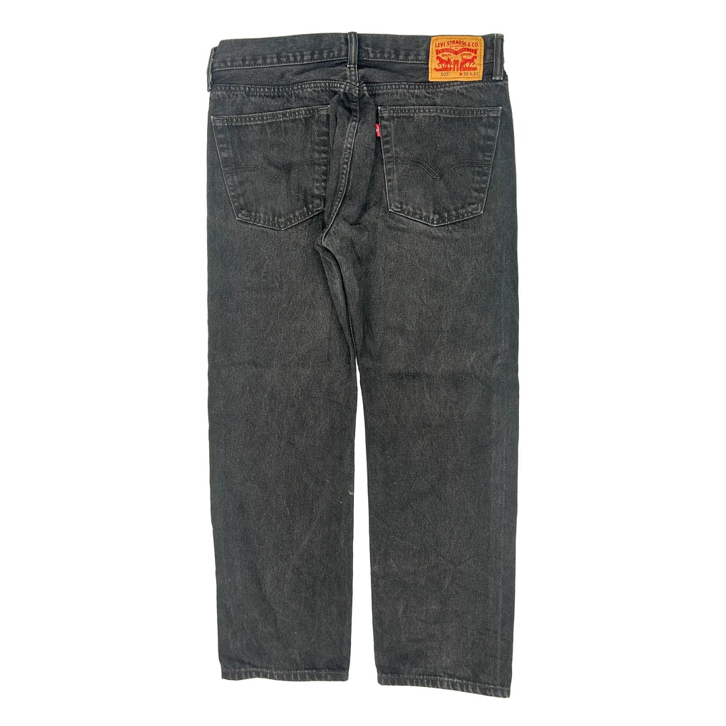 505 Levis Jeans - 34W 29L Grey Cotton