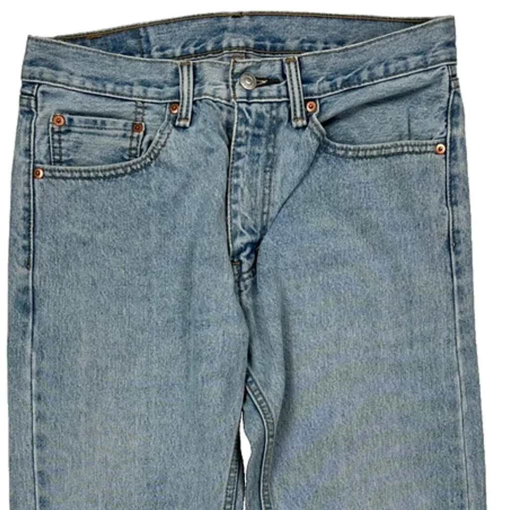 505 Levis Jeans - 31W 30L Light Wash Denim - Image 9