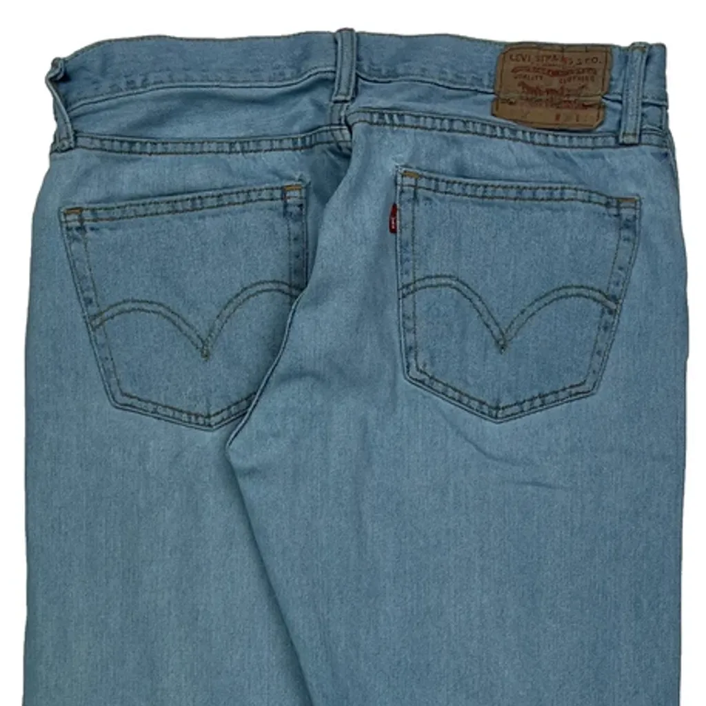 505 Levis Jeans - 33W 29L Light Wash Cotton - Image 7