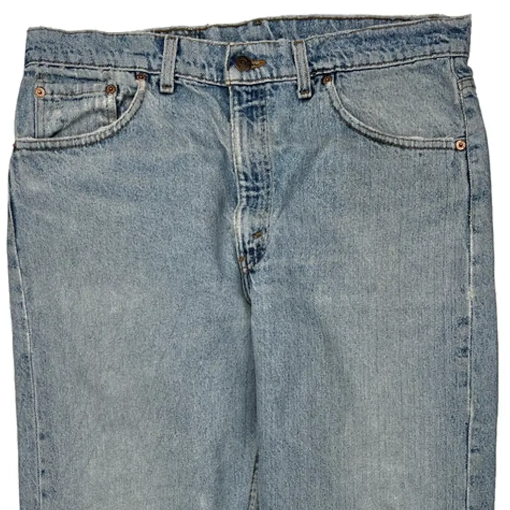 505 Levis Jeans - 34W 29L Light Wash Denim - Image 8