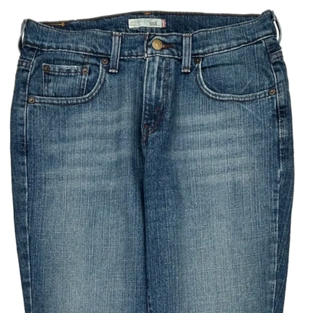 505 Levis Boot Cut Jeans - 32W US 6 Blue Cotton Blend - Image 10