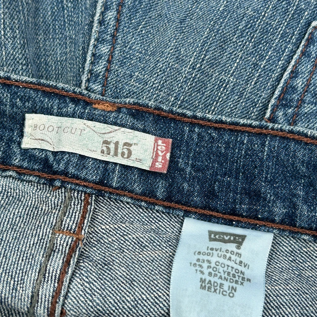 505 Levis Boot Cut Jeans - 32W US 6 Blue Cotton Blend - Image 6