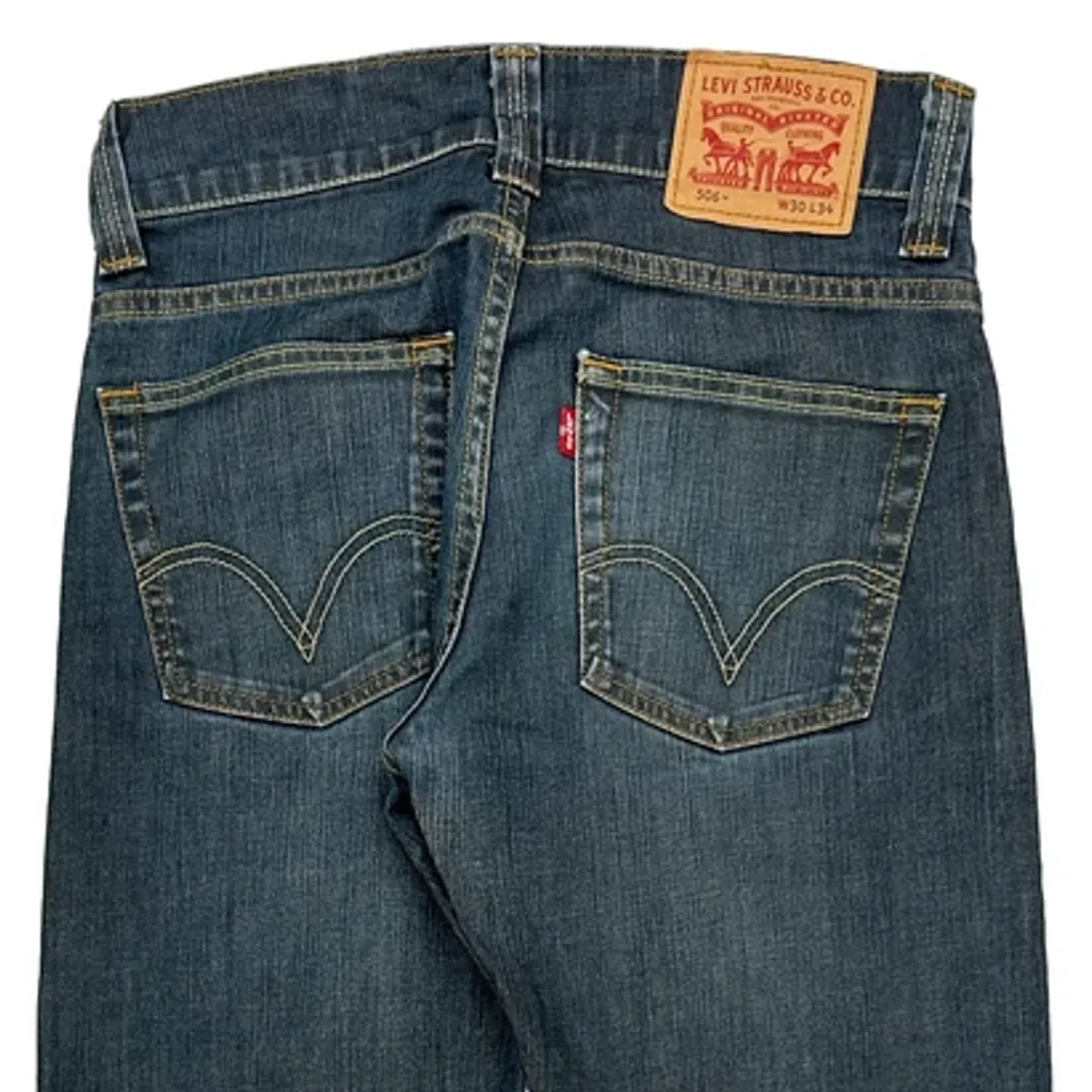 506 Levis Jeans - 30W 32L Blue Cotton - Image 8