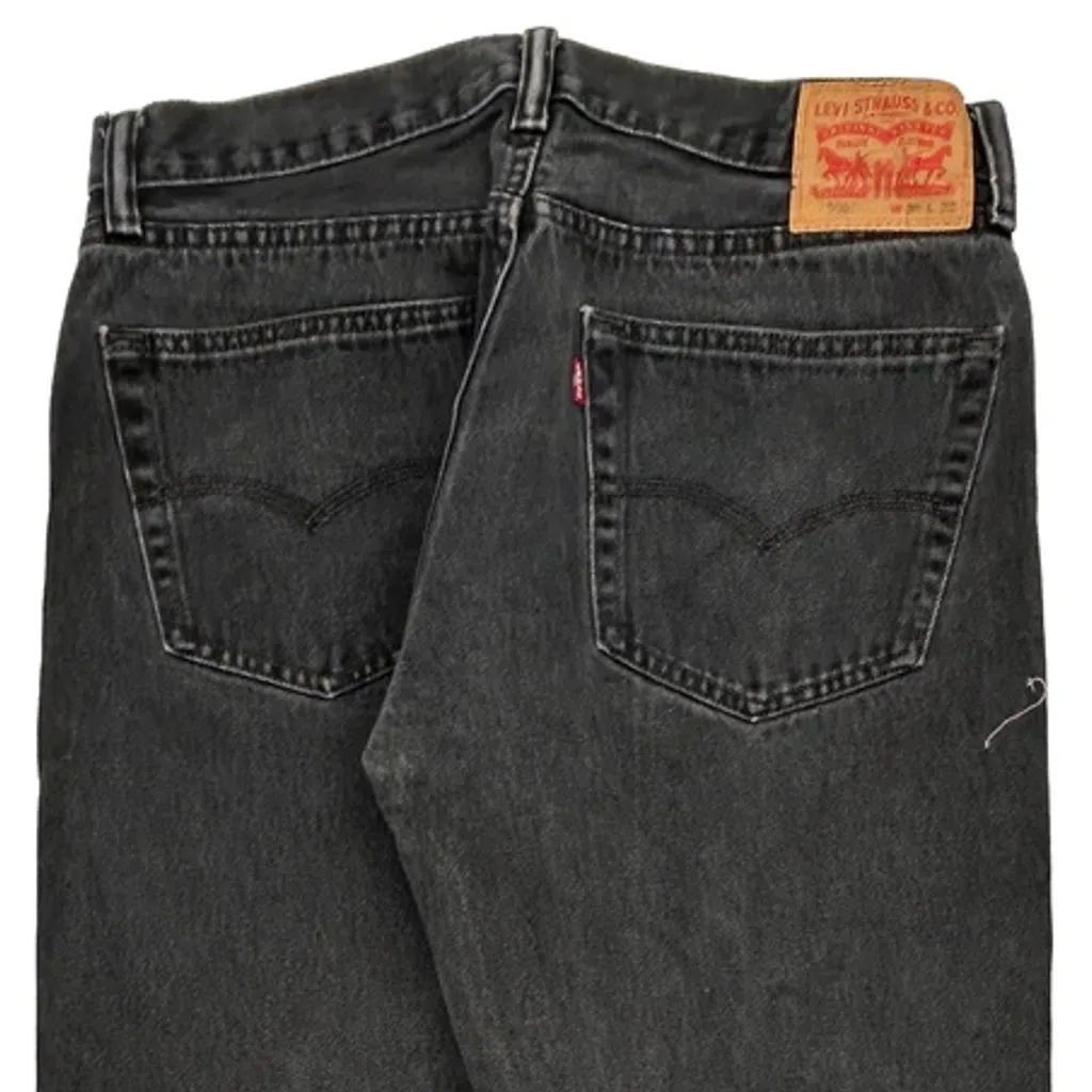 506 Levis Jeans - 34W 30L Gray Cotton - Image 7