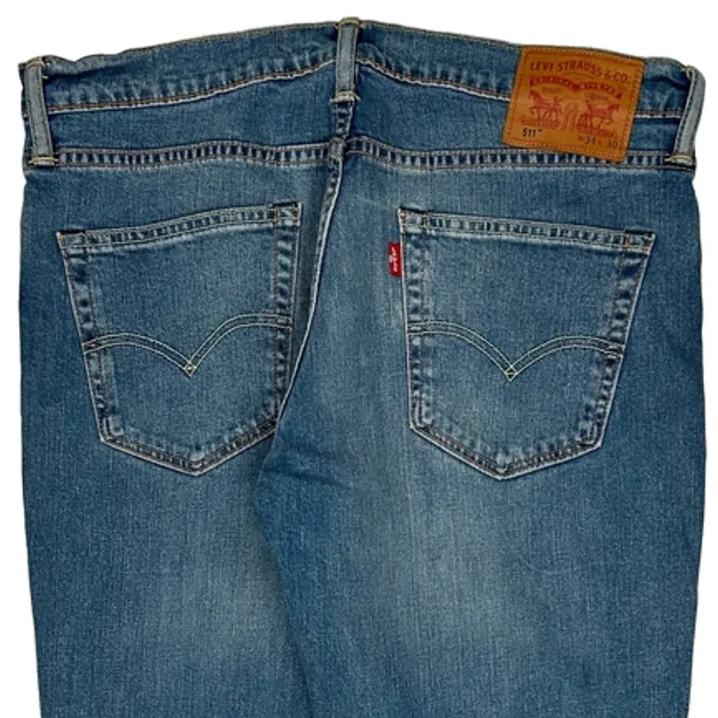 511 Levis Jeans - 34W 30L Blue Cotton - Image 8