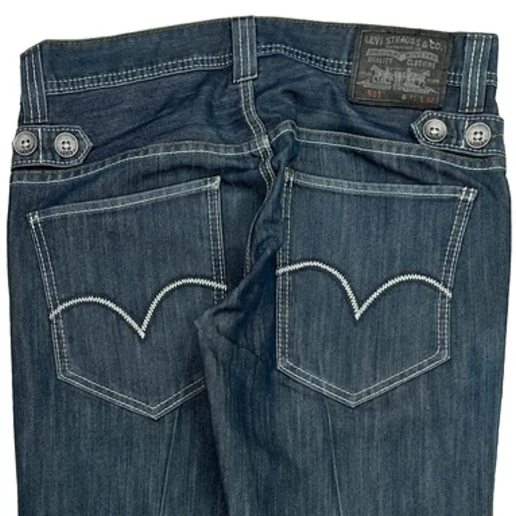 511 Levis Skinny Jeans - 36W 32L Blue Cotton - Image 7