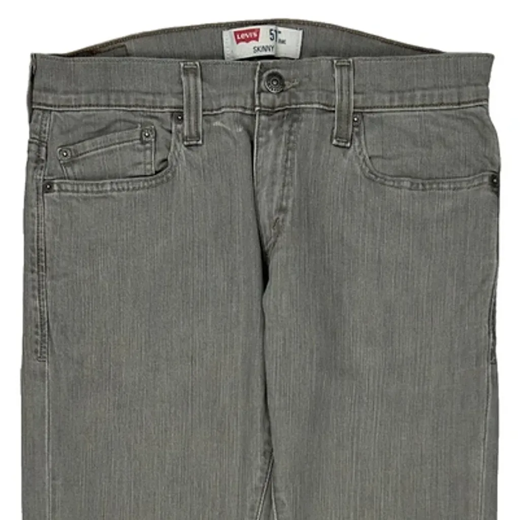 511 Levis Skinny Jeans - 32W 33L Grey Cotton Blend - Image 10