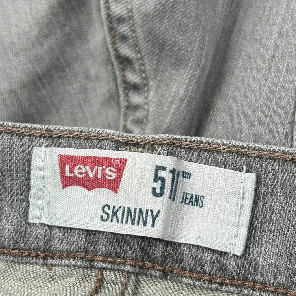 511 Levis Skinny Jeans - 32W 33L Grey Cotton Blend - Image 6