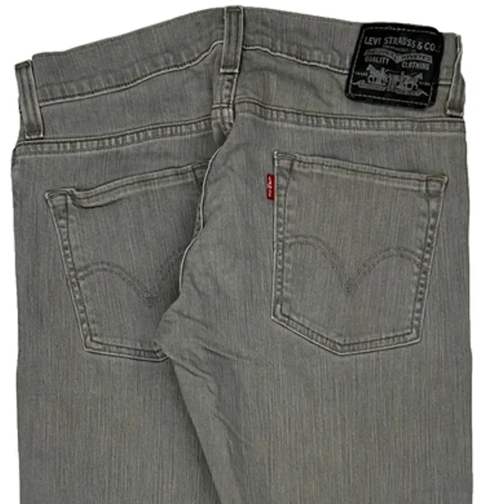 511 Levis Skinny Jeans - 32W 33L Grey Cotton Blend - Image 7