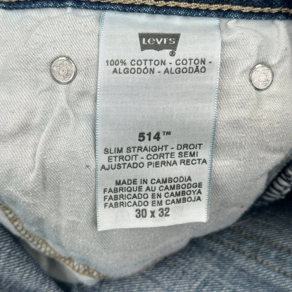 514 Levis Jeans - 29W 30L Blue Cotton - Image 6