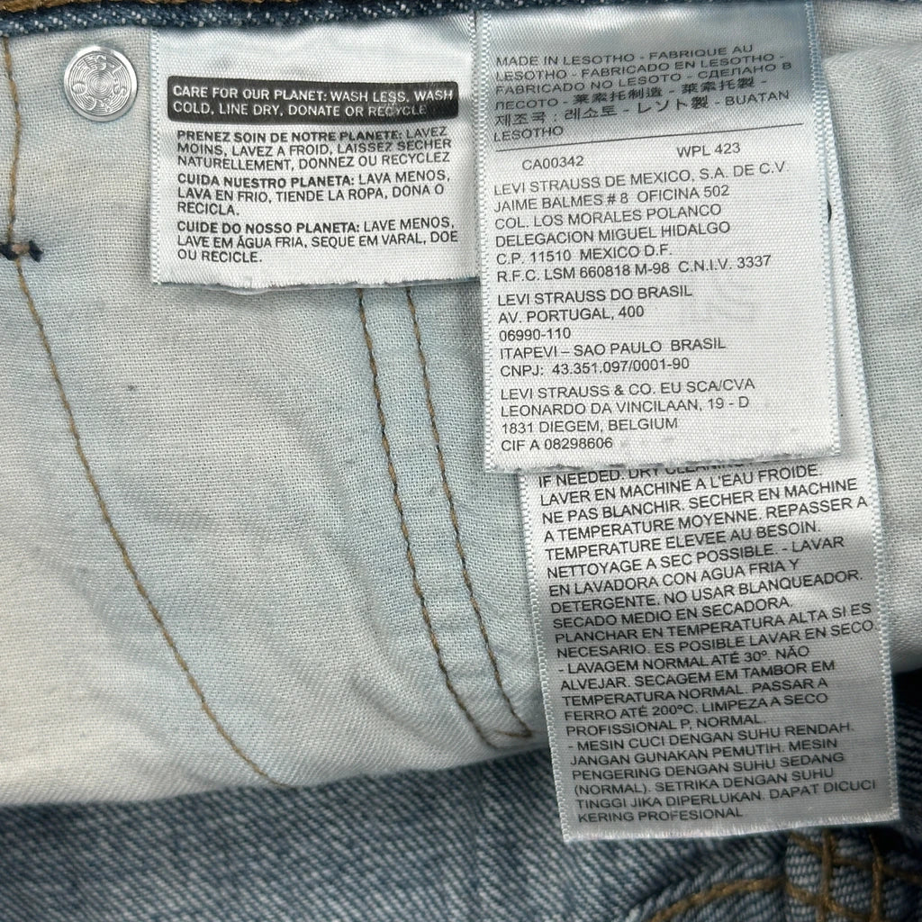 514 Levis Jeans - 32W 28L Blue Cotton - Image 6
