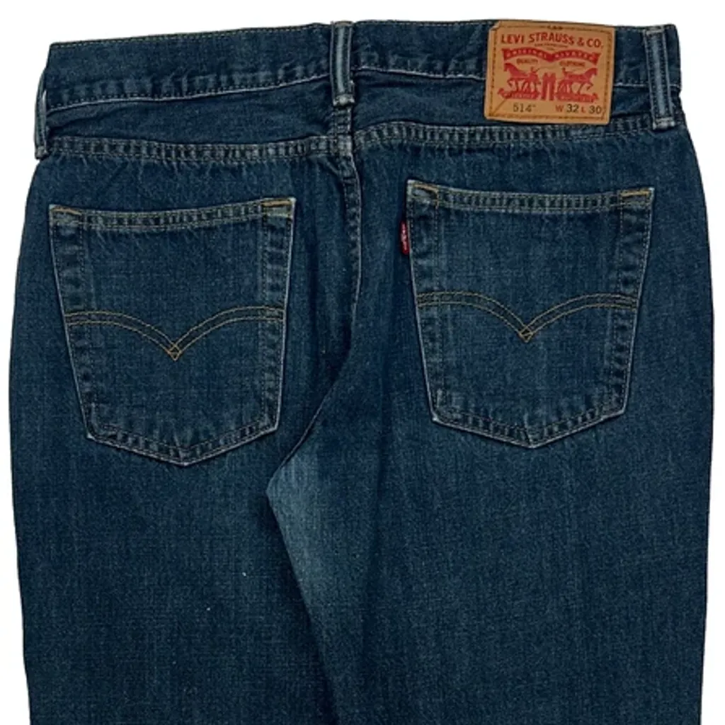 514 Levis Jeans - 32W 28L Blue Cotton - Image 7