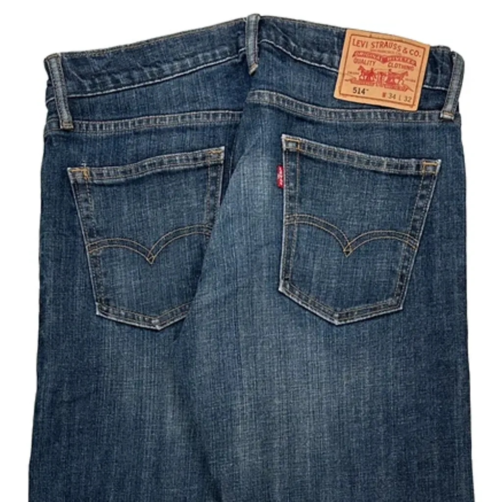 514 Levis Slim Jeans - 33W 32L Blue Cotton - Image 8