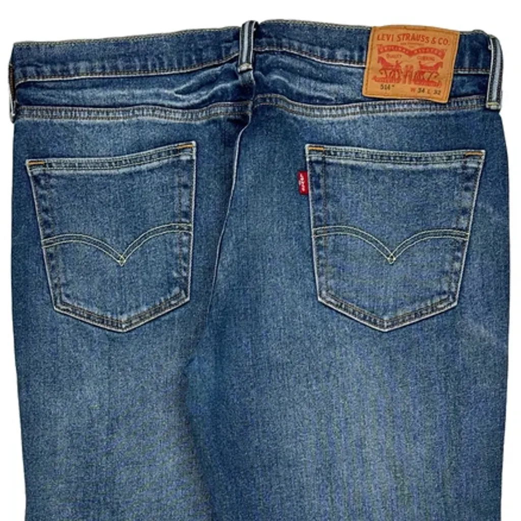 514 Levis Jeans - 36W 29L Blue Cotton - Image 7