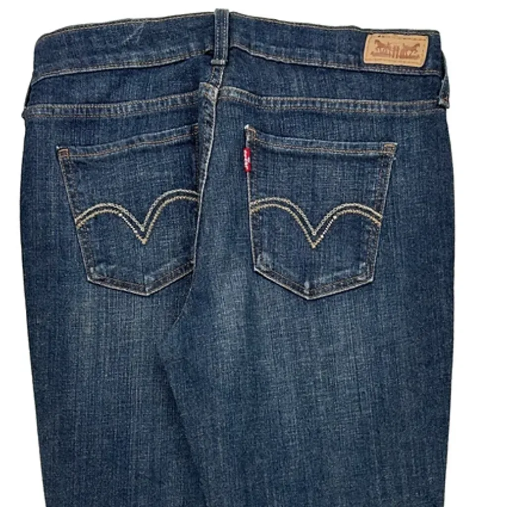 515 Levis Boot Cut Jeans - 31W US 6 Blue Denim - Image 8